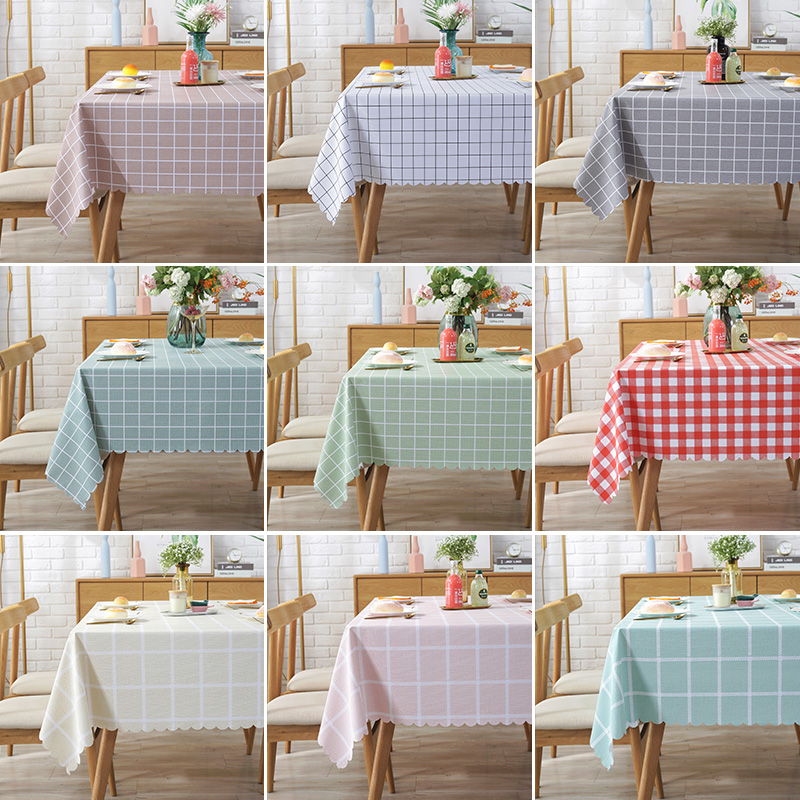 Nordic cloth art table cloth waterproof and anti-oil and oil-free PVC tea table dining table cushion net red desk ins home tablecoths