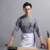 Серый топ с длинными рукавами