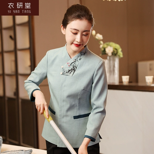 Yiyantang уборка рабочая одежда Летняя женская гостиница комната дома.