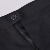 Рабочая летняя юбка, классический костюм, черная мини-юбка, с акцентом на бедрах