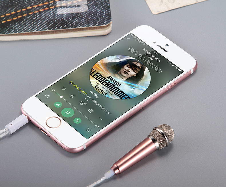 giá đỡ micro Lu Bojia Mini micro Apple oppo Android vivo điện thoại di động phổ tụ Mai neo sống tên đầy đủ hát bài hát chuyên nghiệp với tai nghe karaoke quốc gia giả tạo ktv micro nhỏ bộ mic hát karaoke