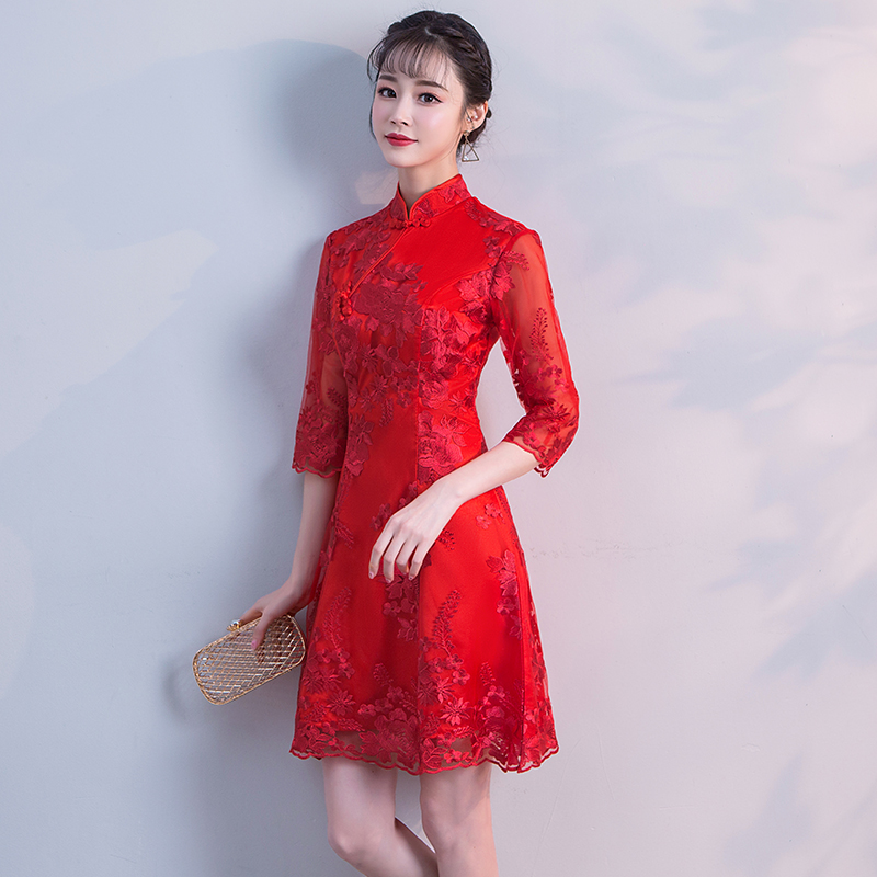  L+Red mini-skirt  