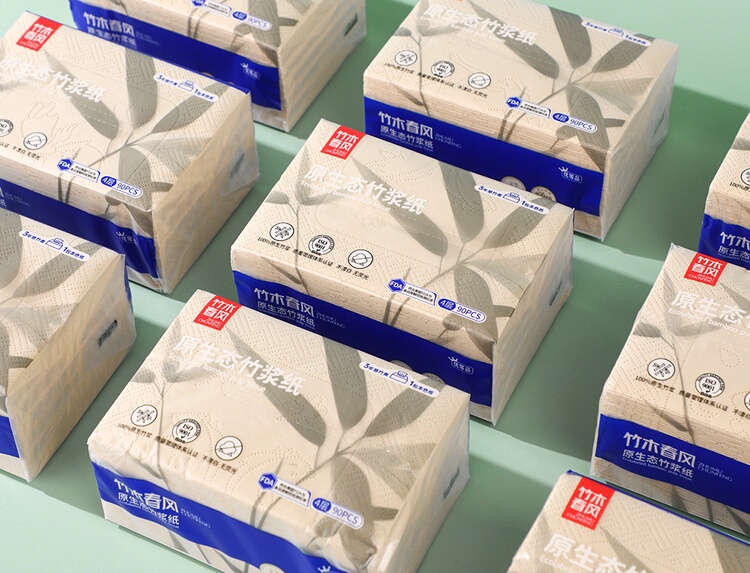 Bamboo and Wood Spring Breeze Original Ecological Bamboo Pulp Paper 4-Layer Thickeneded 100% Native Bamboo Pulp Napkin Toilet Paper Paper Bamboo and Wood Spring Breeze Original Ecological Bamboo Pulp Paper 4-Layer Thickeneded 100% Native Bamboo Pulp Napkin Toilet Paper Paper