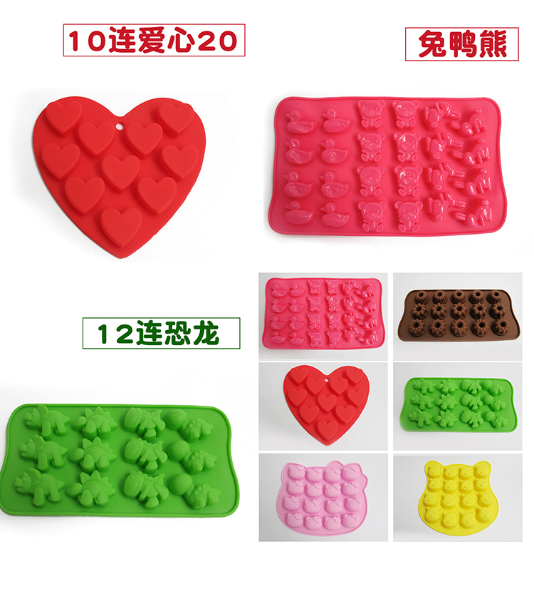 Tự làm thủ công silicone khuôn sô cô la bánh pudding silicone khuôn 28 tùy chọn màu sắc ngẫu nhiên khuôn bánh khọt