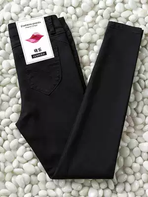 2021 new black high-waisted jeans women's spring and autumn thin long pants washed soft cigarette tube pants slim cropped pants