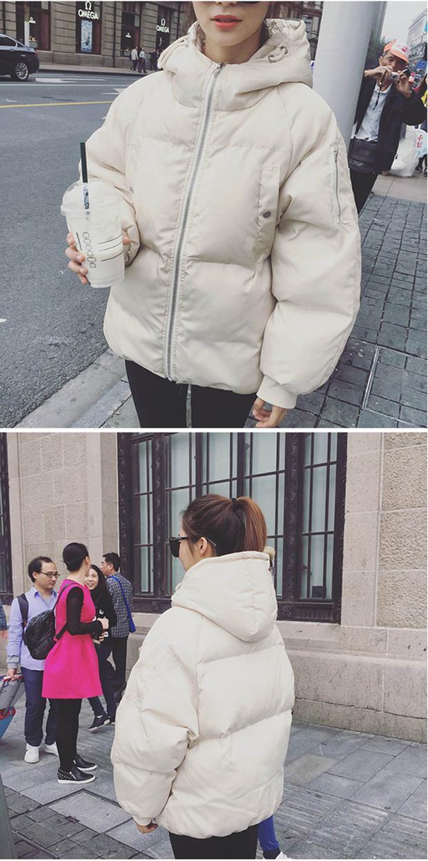 Quần áo cotton nữ quần áo mùa đông 2018 mới dài trùm đầu thả lỏng bánh mì xuống áo khoác bông đệm ấm áo thủy triều ao phao nữ