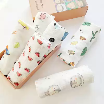 Fluorescent-free newborn baby children's baby 2 double gauze light and soft cotton gauze bath towel holding towel cover quilt