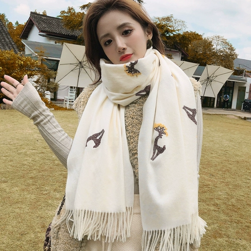 Демисезонный длинный шарф из искусственного меха, универсальная удерживающая тепло накидка, в корейском стиле, увеличенная толщина