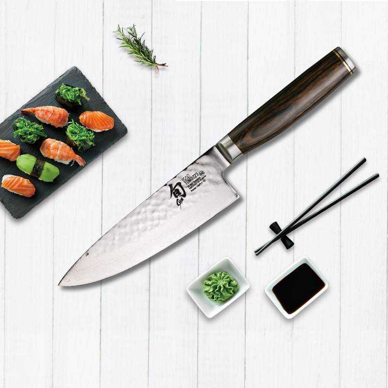(Flagship Store) Pentecostal Japanese imported Pentecostal chef Kitchen Knife handmade TattoDamascus Kitchen Knife knives