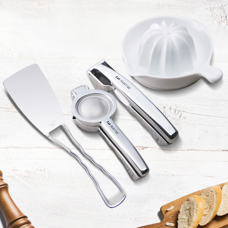Kitchen Supplies Home Big Whole Bay Print SELECT100 Series Eggbeware Pan Shovel Juice Extractor Kitchen Cut Spoon