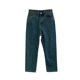 Fat girl wears large size jeans female fat sister mm Korean version high waist loose slim straight cropped pants trendy