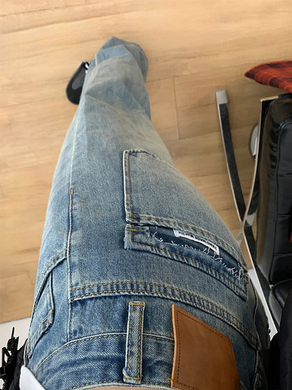 梨形身材直筒牛仔裤女春季新款胖妹妹mm高腰宽松显瘦阔腿拖地长裤