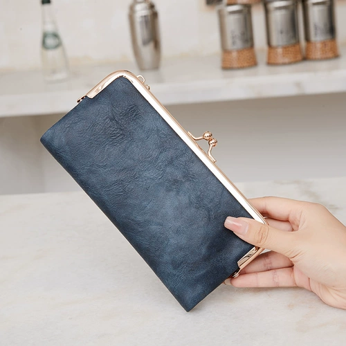 米印 Ретро складной универсальный бумажник, маленькая сумка клатч, длинный кошелек