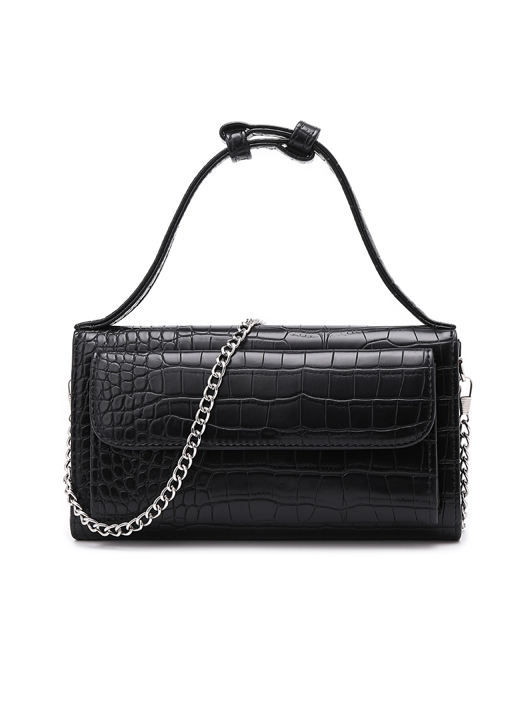 Miyin 2022 winter new small bag texture crocodile pattern all-match fashion chain can be portable and crossbody women's bag