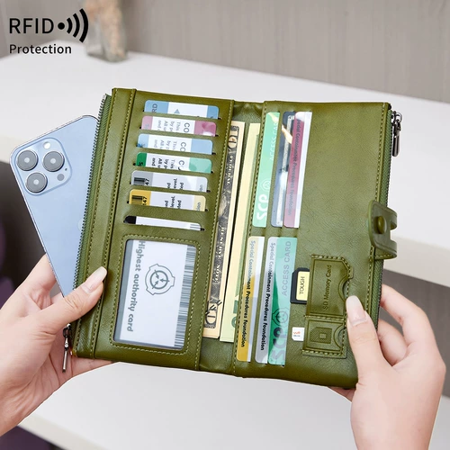 米印 Бумажник, длинный кошелек с молнией, маленькая сумка клатч, анти-кража