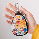 米印 Универсальные ключи от машины, ключница, маленькая сумка через плечо, мультяшная милая вместительная и большая система хранения, Южная Корея, простой и элегантный дизайн