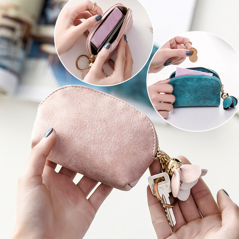 Beiprint Zero Wallet Woman Brief About Mini Cute Mouth Red Bag Makeup Bag Korean Version Small Wallet Short card Bag Coin Bag