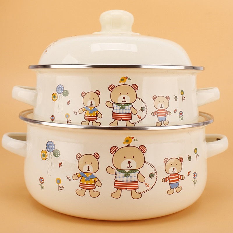 Release Pig Oil Jars Old oil storage enamel Container Meat Oil Basin Deep hot oil splashdown with salt Bowl Moisture Thickened