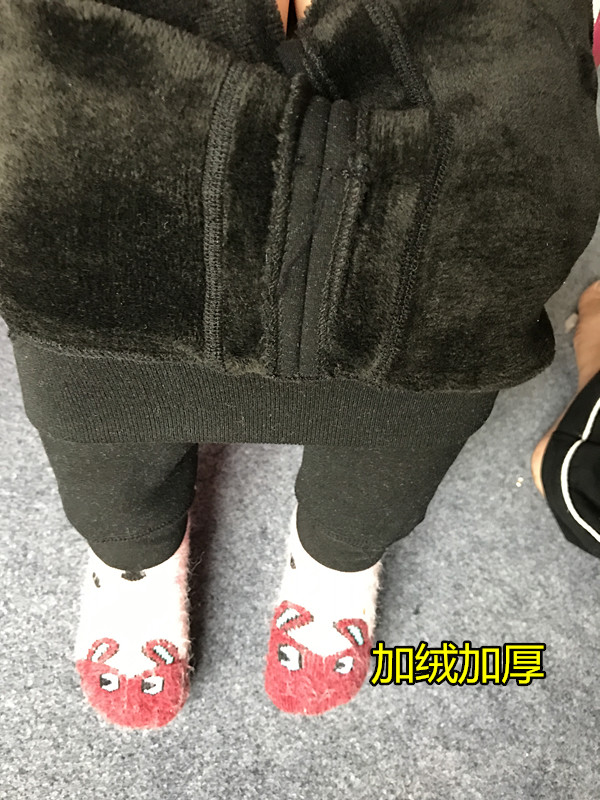 Bé trai và bé gái có thể mở file mùa thu đông cho bé mẫu dày cộng với quần legging nhung cho bé mùa đông quần cotton bé quần ấm quần áo trẻ em 10 tuổi