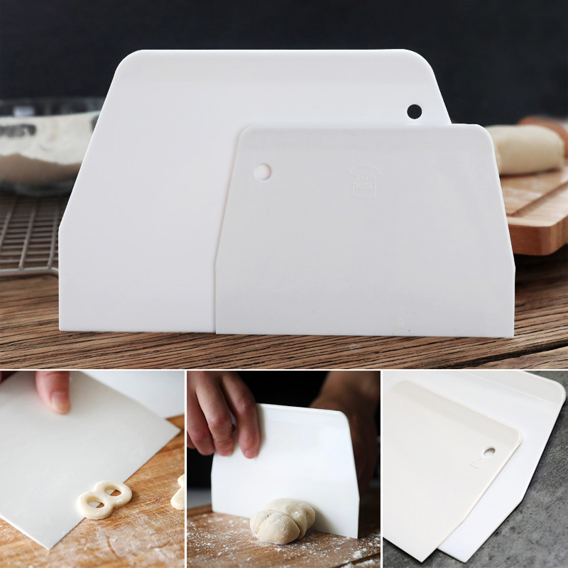 Three-energy SN4052 SN4051 plastic squeegee scraper hard cutting edge group knife cream scraper baking tool
