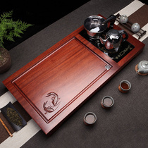 Senyu rosewood tea tray tea table Kettle tea Sea solid wood household tea tray set fully automatic integration
