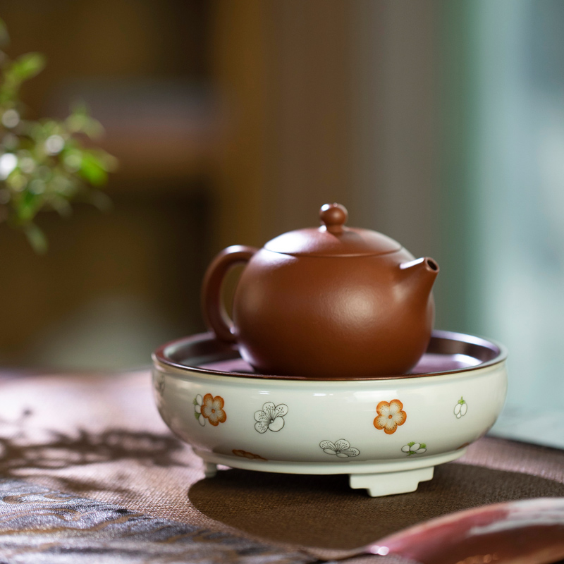 Pure manual pastel hand - made with a silver spoon in its ehrs expressions using the and ceramic pot bearing circular bearing dry tea mercifully plate of small water dry tea table