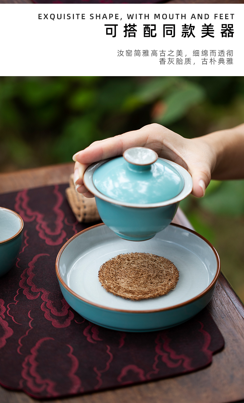 Mountain open the slice your up with glaze color may be a pot of dry socket kunfu tea mercifully jingdezhen ceramic saucer dish