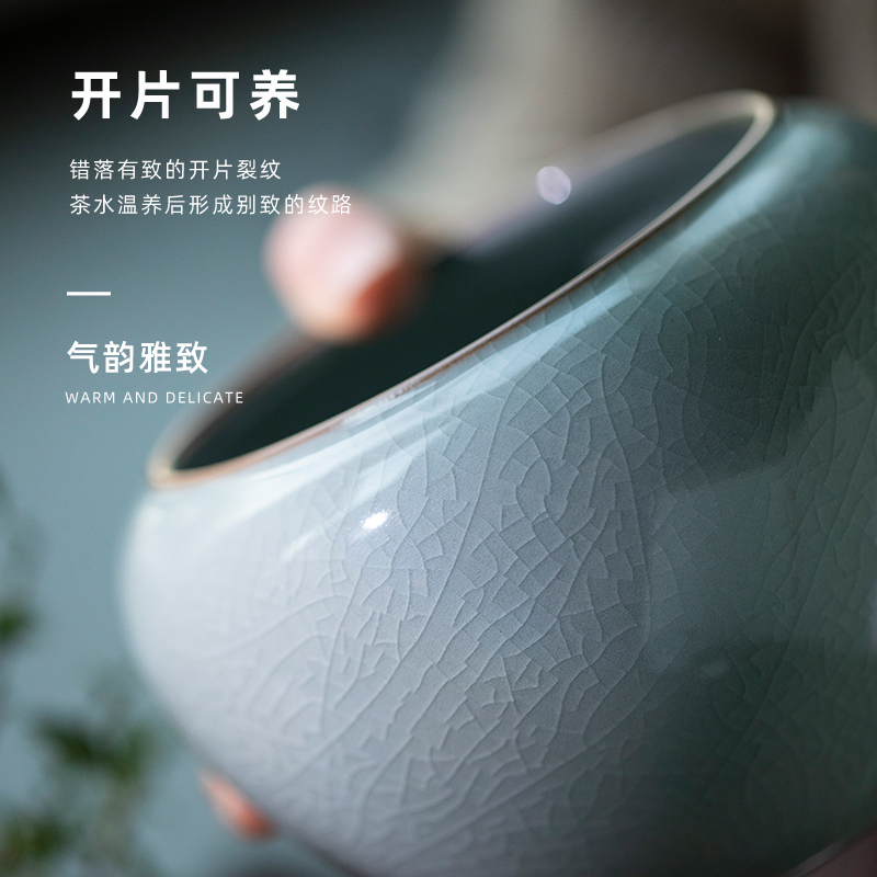 Your up jingdezhen ceramics slicing XiCha writing brush washer washing with water can raise large home tea set spare parts