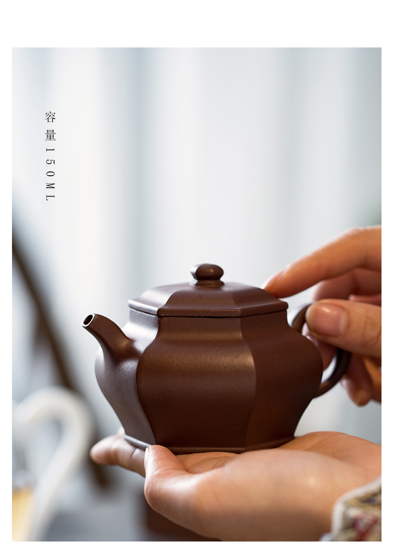 The Six - party palace the lantern are it undressed ore purple clay full manual it yixing teapot tea origin kung fu