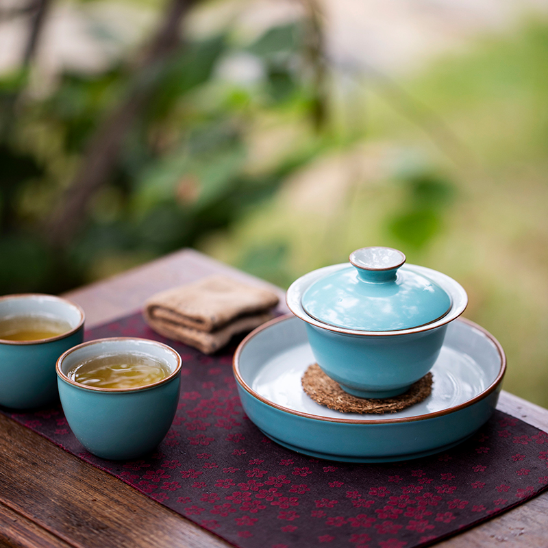 Mountain open the slice your up with glaze color may be a pot of dry socket kunfu tea mercifully jingdezhen ceramic saucer dish