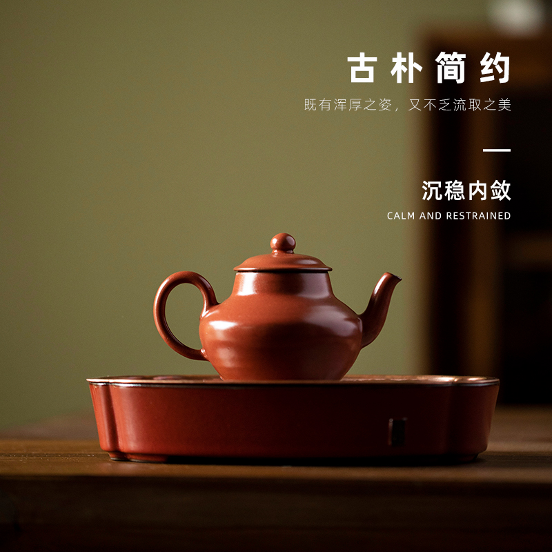 Lam, wishful pot bearing removable clay pine hall high temperature color glaze saucer dish of jingdezhen kung fu tea set dry terms