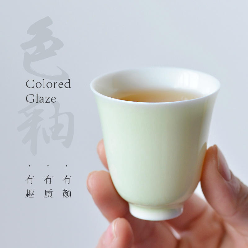 Thin body flora cup small ceramic cups kung fu tea master cup sample tea cup single cup cup of jingdezhen tea service master