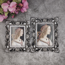 Creative relief image frame European court old photo frame table 6 inch 7 inch combination luxury childrens photo frame