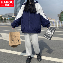 Down cotton clothing womens winter cotton jacket 2021 new junior high school students Korean loose short cotton coat