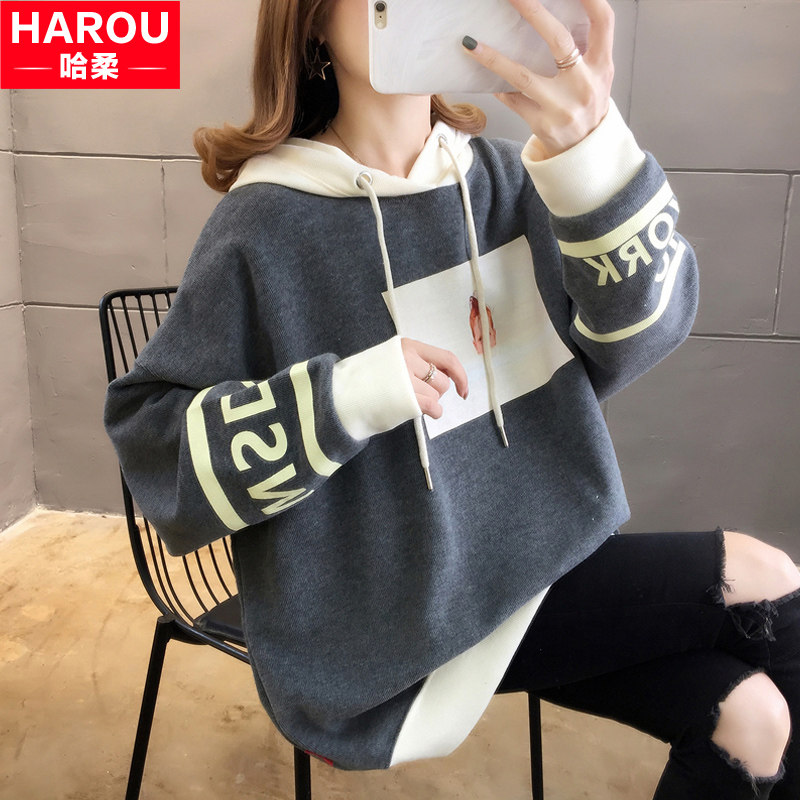 Thin sweater girl spring and autumn clothing 2021 new junior middle school high school students loose Korean version casual wild coat