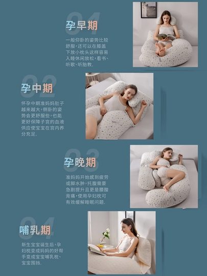 孕妇枕头护腰侧睡枕怀孕睡觉辅助神器托腹抱枕孕妈哺乳靠枕垫腰枕