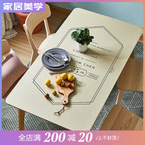 (Solitary product 35 fold) Zi love skin table mat simple waterproof and anti-hot tea table pad is not returned or changed