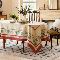 (Isolated 45 fold) Uplant Love Jenny Waterproof Tableclob Nordic Table Cloth Art Tea Table Geb Rectangular Dining Table Cloth