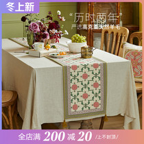 Planting love box Morris autumn and winter table flag European dining table cloth coffee table TV cabinet cover cloth piano decorative cloth bed flag