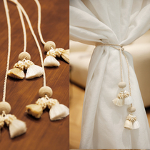 guste#curtain tie rope hanging ball tassel#modern simple American light luxury new Chinese style#living room bedroom