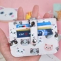 Gói thẻ mèo Nth Nữ Hàn Quốc nhỏ gọn dễ thương nhỏ gọn gói thẻ nhỏ thẻ sinh viên thẻ bữa ăn đặt thẻ bữa ăn ví đựng thẻ nữ