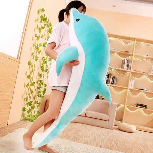 Большая милая подушка для влюбленных, плюшевая игрушка, детская тряпичная кукла, дельфин