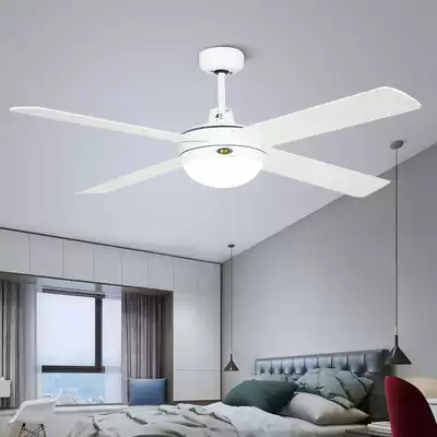 Simple ceiling fan lamp living room dining room ceiling fan lamp decoration electric fan chandelier ceiling household silent remote control electric fan lamp
