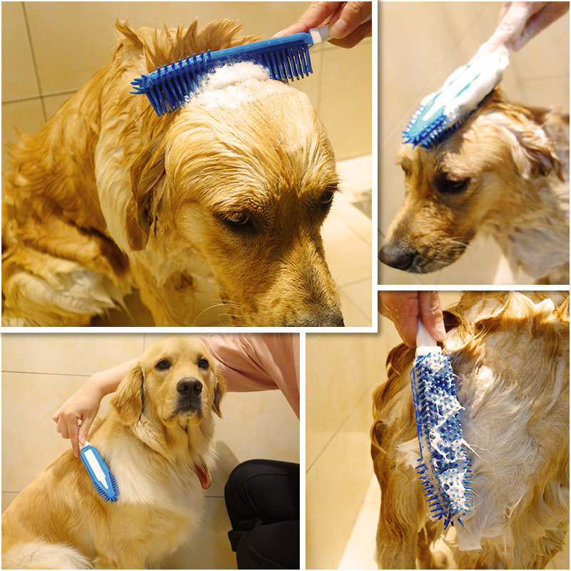 WQW Kitty Pet Pooch Bath Deity Massage Brush Bath Teddy Tools Supplies Wash Dog Cat Hair Comb