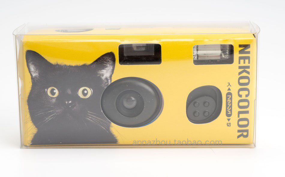 Fujifilm Black Cat CAMERA 27-sheet film camera Disposable camera