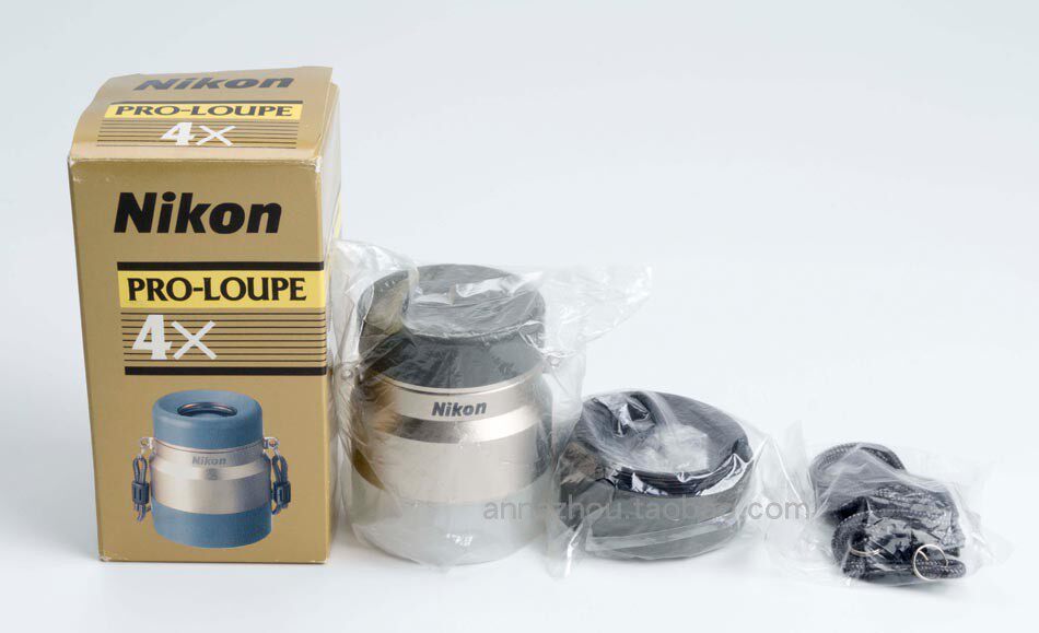 Nicom Nikon Pro-Loupe 4X golden professional viewing mirror negatives magnifying glass