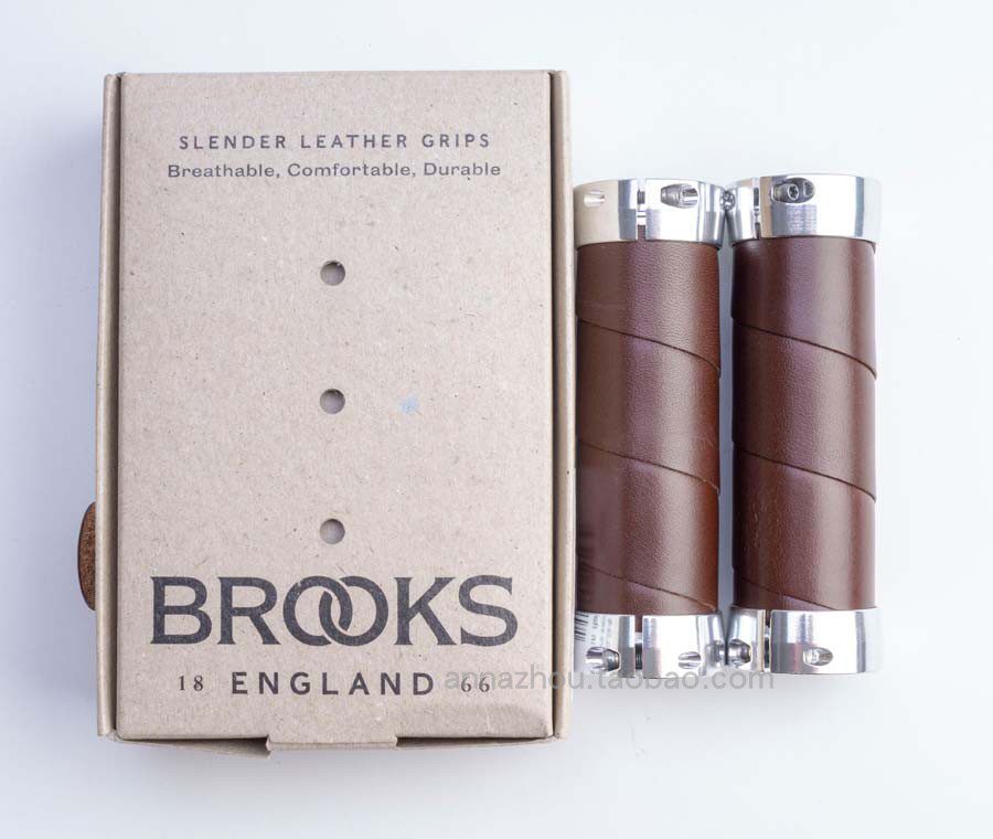 British BROOKS cowhide retro handle small cloth accessories Italian full leather handle hand grip