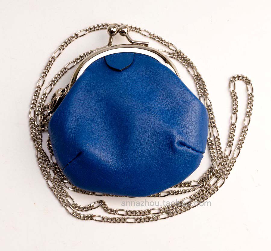 Japan imports Ys Yamamoto Yaoji with metal necklace with precious blue mini-wallet tide purse