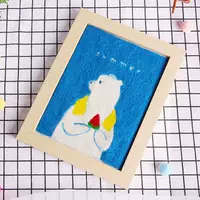 [Meng Meng Peking Peking Bear] Отправляя цветную фоторамку для дерева+инструмент