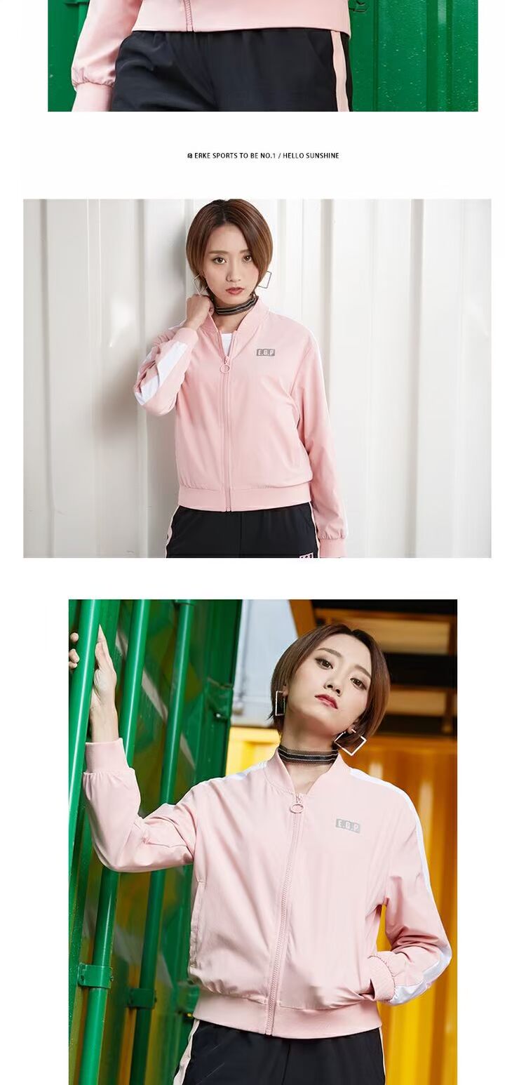 Áo len nữ Hongxing Erke Áo len mùa thu 2019 Mới Thời trang giản dị Áo ấm Áo khoác thể thao Nữ - Áo khoác thể thao / áo khoác áo khoác nỉ lining nam